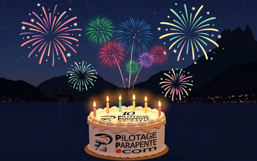 Pilotage-parapente fête ses 10 ans !